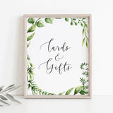 Watercolor green party decor gift table sign by LittleSizzle