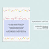 Instant download pink shower decorations by LittleSizzle