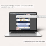 Diaper raffle template for navy and pink baby shower by LittleSizzle