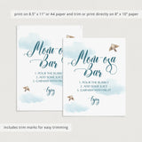 Instant download baby shower blue and white decorations by LittleSizzle