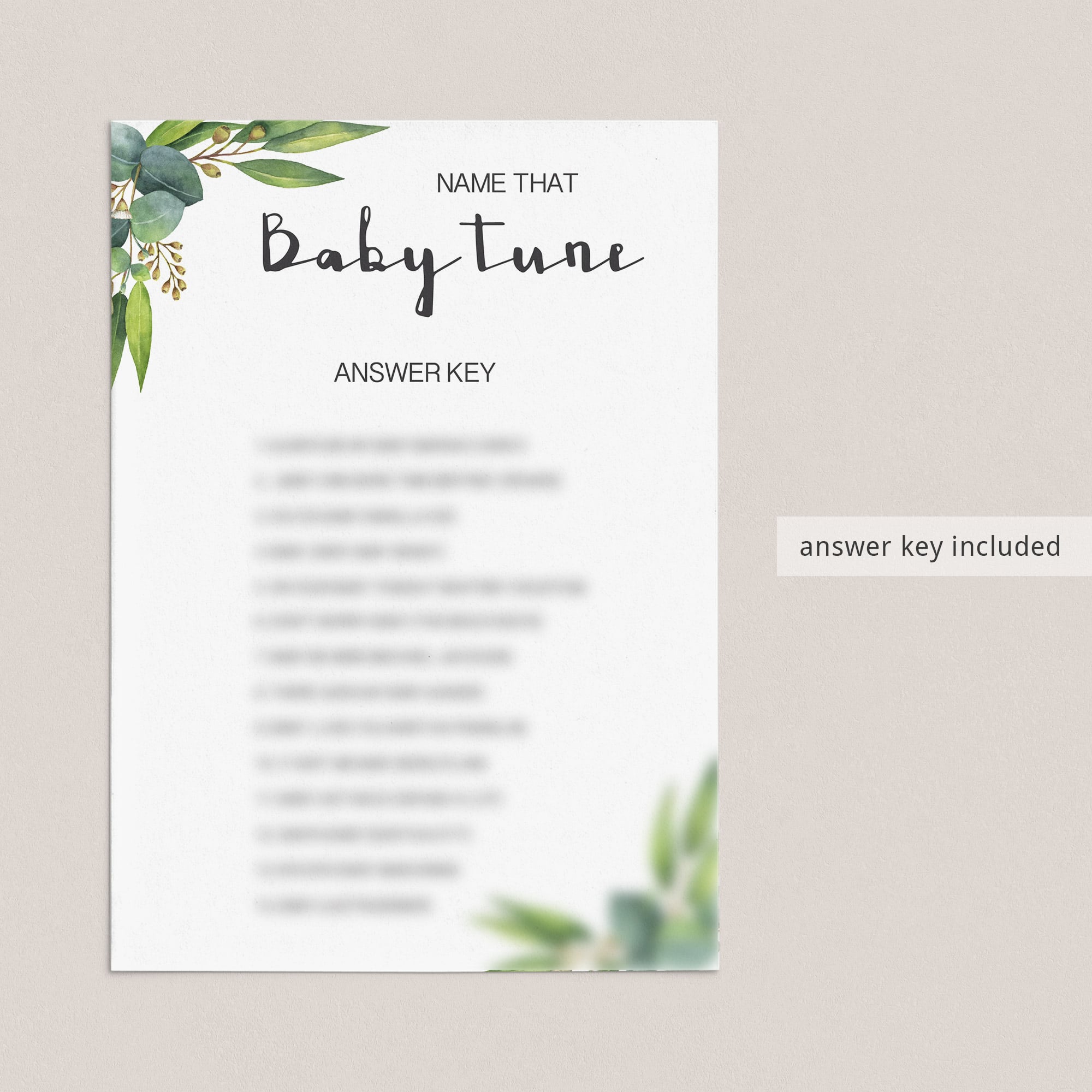 Instant download gender neutral baby party games by LittleSizzle