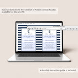 PDF Template Instruction Guide included by LittleSizzle