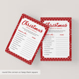 Jingle & Mingle Christmas Party Game Printable