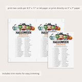 Halloween Phobia Match Up with Answer Key Printable