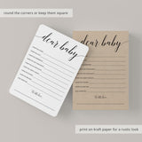 Kraft dear baby cards by LittleSizzle