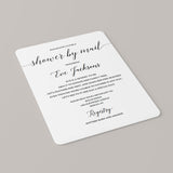 Baby Shower By Mail Invitation Template Minimalist