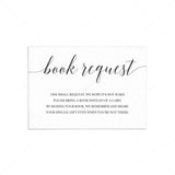 Simple baby book request card template by LittleSizzle