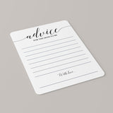 Calligraphy advice cards for mum to be by LittleSizzle