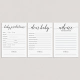 Minimal baby shower keepsakes printable by LittleSizzle
