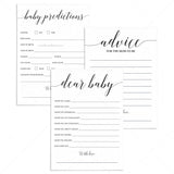 Minimal baby shower keepsakes printable by LittleSizzle