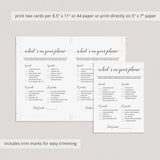 Modern Bridal Shower Game What's On Your Phone Printable