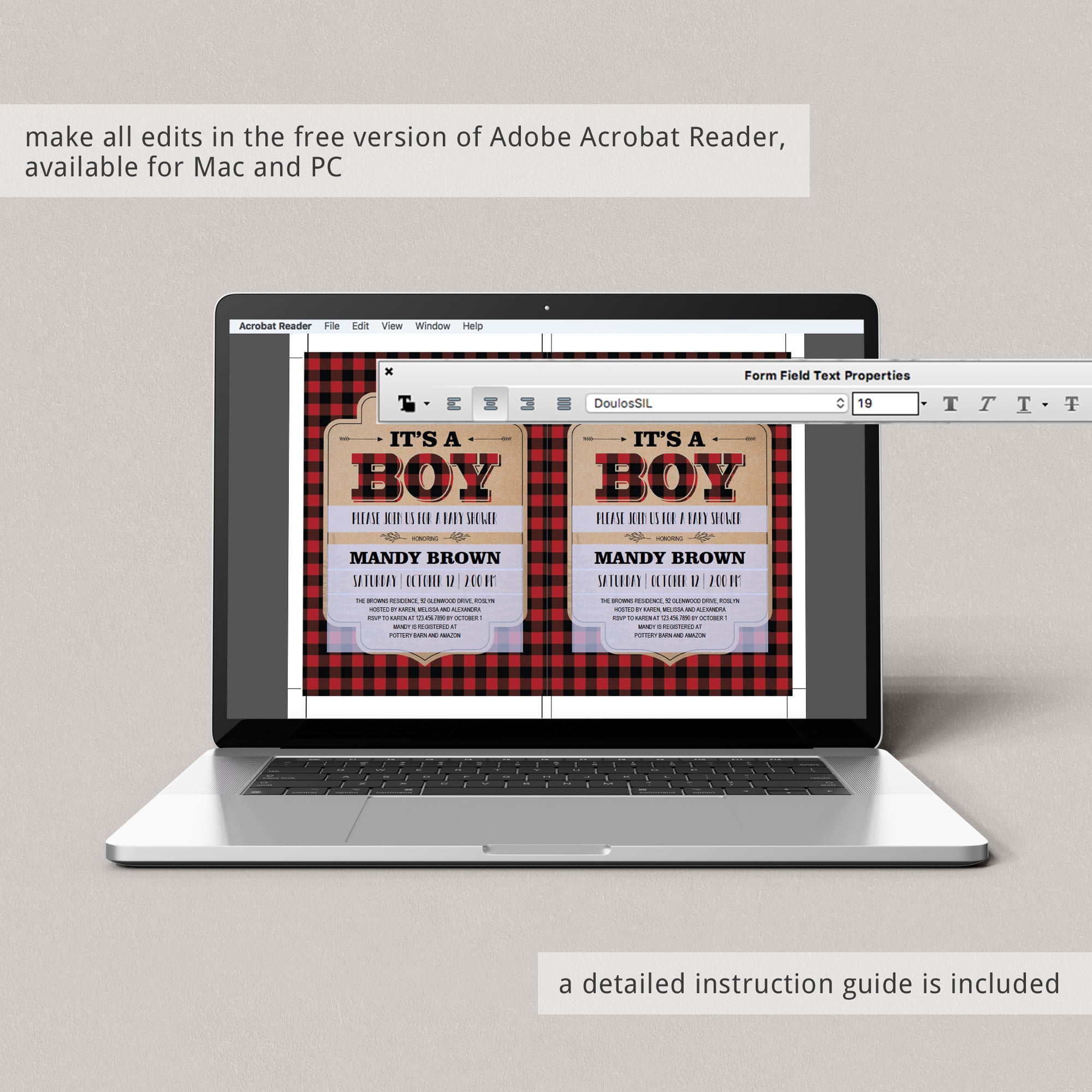 Rustic baby shower diaper raffle tickets downloadable