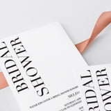 Kraft paper bridal shower invitation template by LittleSizzle