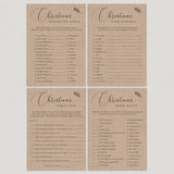 4 Kraft Christmas Games for Family Printable by LittleSizzle