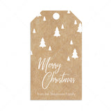 Rustic Kraft Christmas Tag Template by LittleSizzle