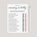 Simple baby shower game mommy or daddy by LittleSizzle