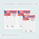 Labor Day Games and Activities for Family Printable