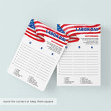 Labor Day Game for Family Scattergories Printable