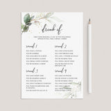 Drinking Game for Ladies Birthday Party Printable by LittleSizzle