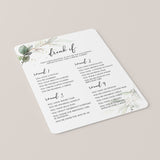 Drinking Game for Ladies Birthday Party Printable