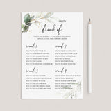 Girls Night Drinking Game Printable by LittleSizzle