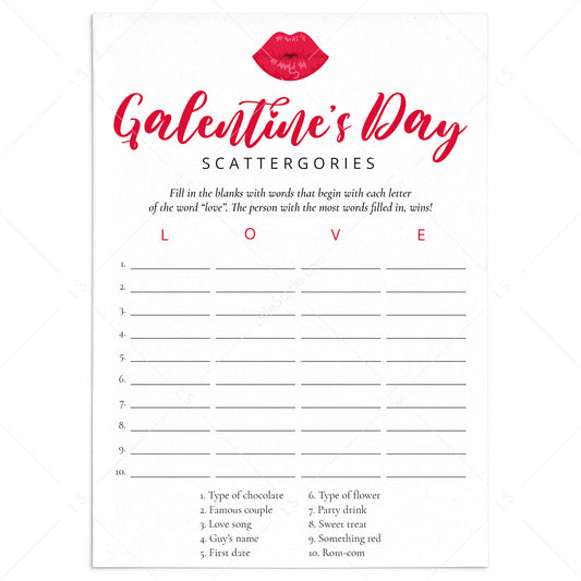 Fun Galentine's Day Game To Print At Home by LittleSizzle