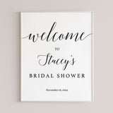 Bridal Shower Welcome Sign Instant Download Black and White