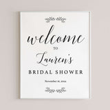 Rustic Bridal Shower Welcome Sign Template