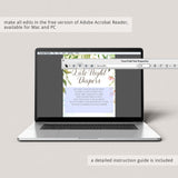 Editable baby shower activity DIY template by LittleSizzle