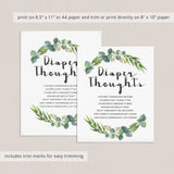 Late night diapers game table sign printable green themed by LittleSizzle