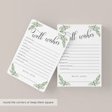 Wedding Well Wishes Card with Olive Branches