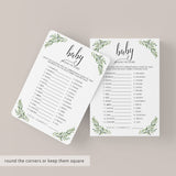 Travel Baby Shower Game Around The World Printable