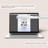 Scandinavian Mountains Baby Shower Invitation