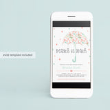 Umbrella baby shower invitation by LittleSizzle