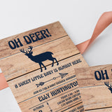 Woodland Baby Shower Invitation Set Template