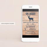 Rustic deer baby shower invites by LittleSizzle