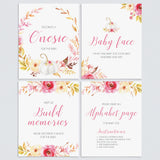 Girl baby shower fall themed activity package printable by LittleSizzle