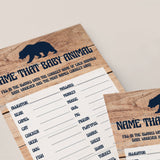 Rustic baby shower animal game by LittleSizzle