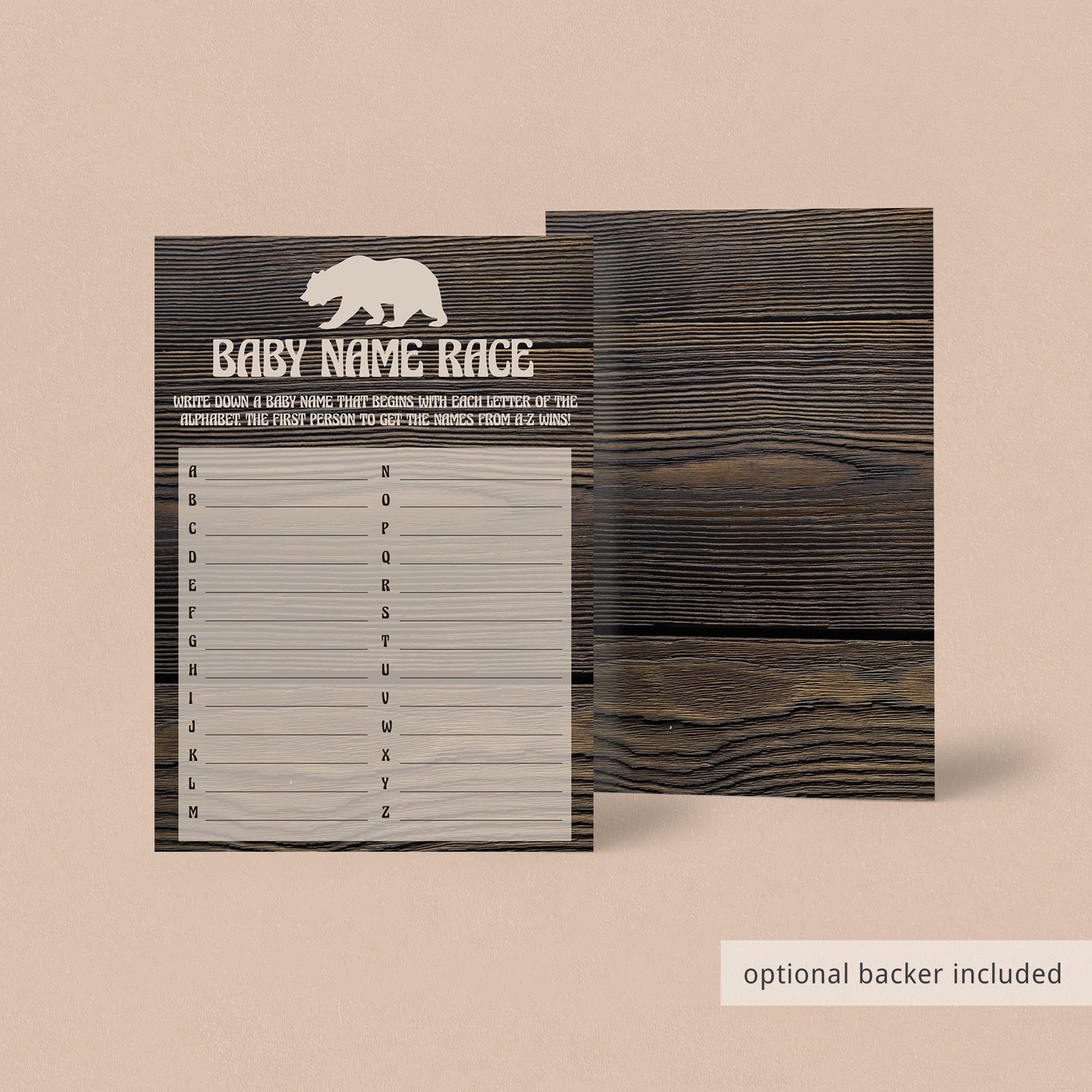 Little cub baby shower games printable by LittleSizzle