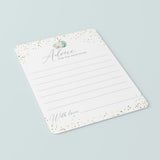 Floral Pumpkin Baby Shower Advice Cards