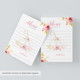 fall baby shower advice cards download by LittleSizzle