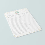 Fall BabyShower Nursery Rhymes Game Printable