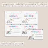 Colorful baby shower games with watercolor llama by LittleSizzle