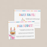 Editable invitation inserts for llama baby shower by LittleSizzle