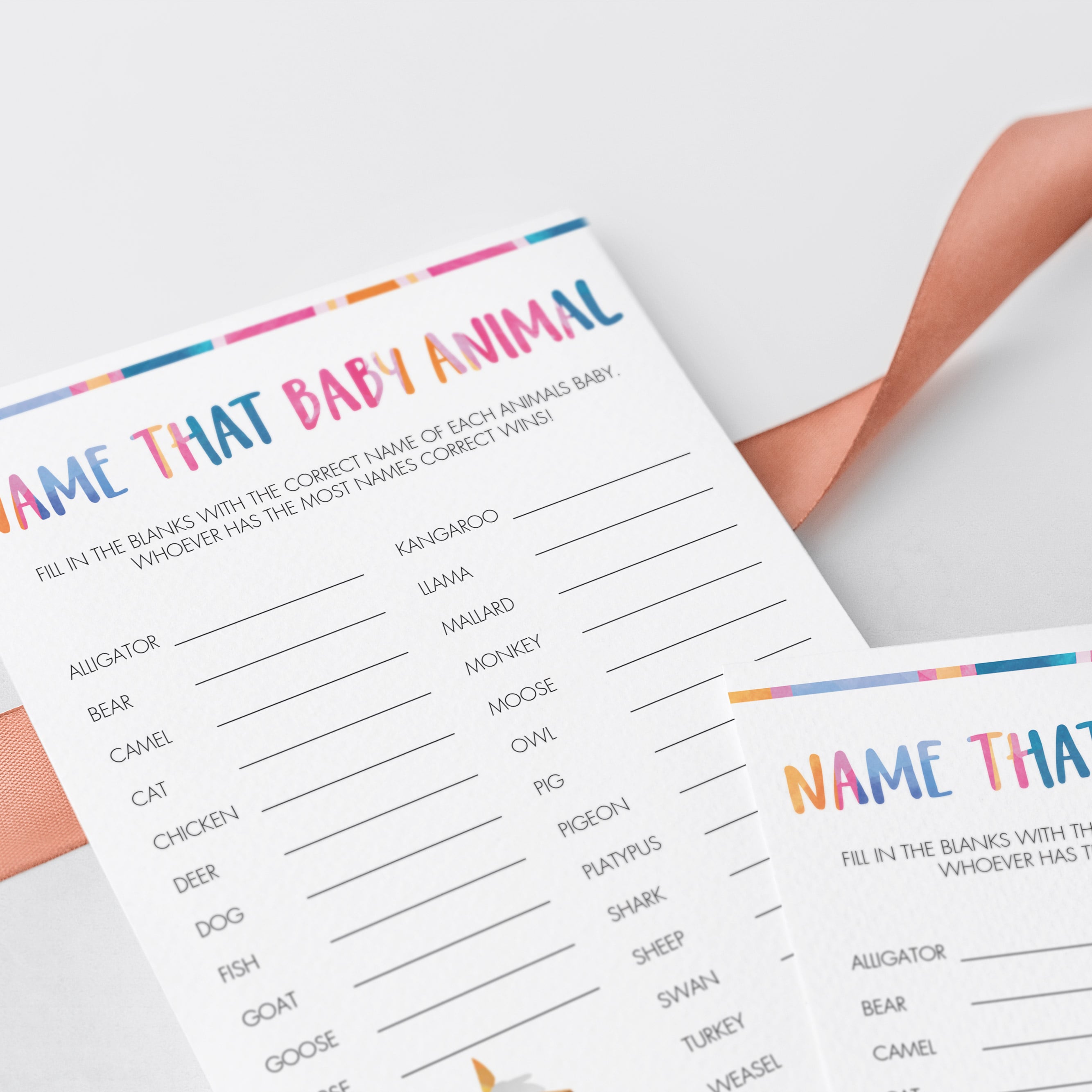 Llama mama baby shower games download by LittleSizzle