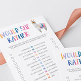 Llama mama baby shower games instant download by LittleSizzle