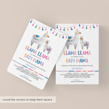 Llama baby shower invites by LittleSizzle