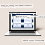 Boy Baby Shower by Mail Invitation Template Instant Download