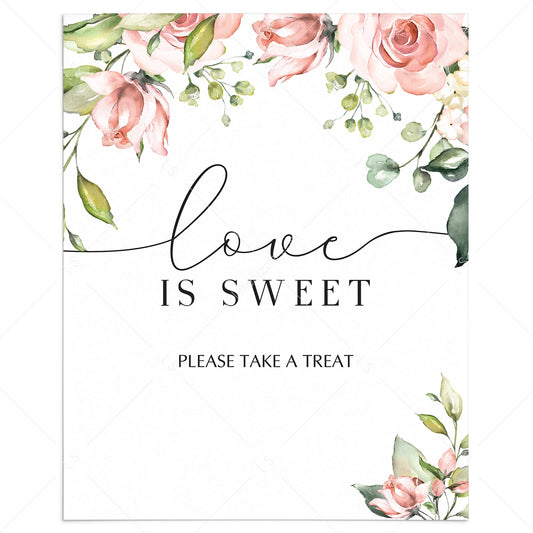 Bridal Shower Decorations Please Take a Treat Sign by LittleSizzle