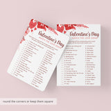 Valentine's Day Love Song Trivia with Answers Printable